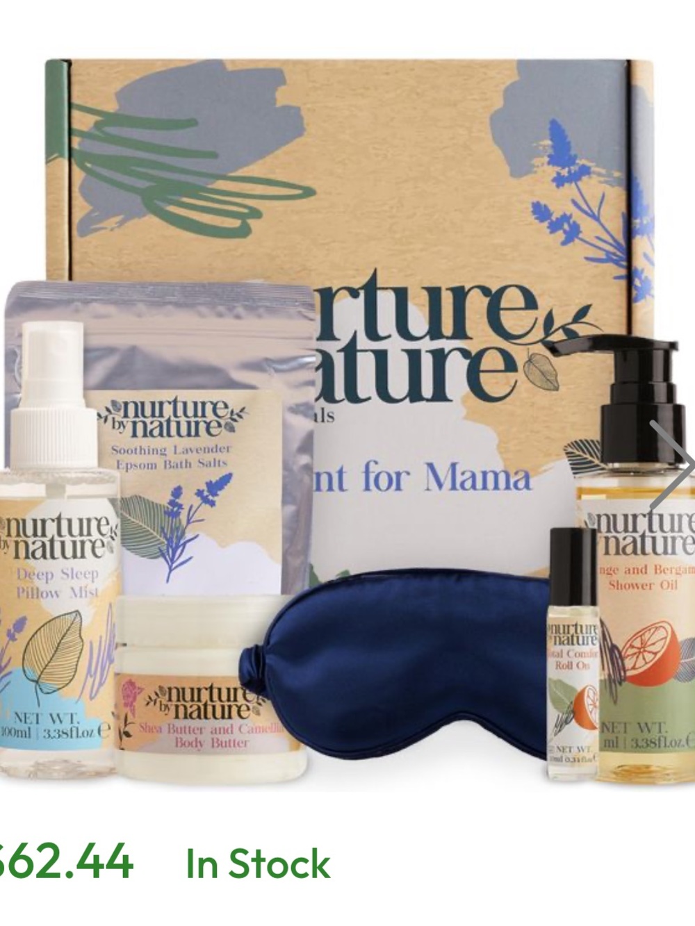 Nurture by Nature Lavender & Bergamot Women’s Skincare Gift Set NEW